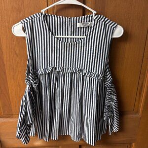 Crosby by Mollie Burch Women's Stripped Top Size S in Great Shape!